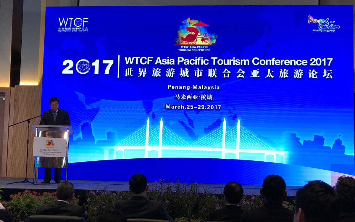 Mr. Zhu Shanzhong, Executive Director of UNWTO, Delivering a Speech on the Opening Ceremony
