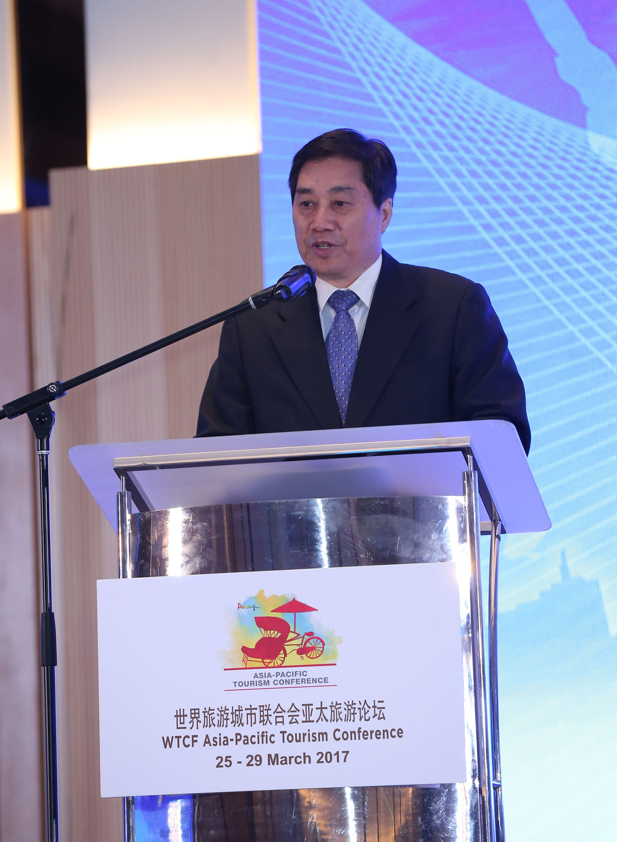 Mr. Zhu Shanzhong, Executive Director of UNWTO, Delivering a Speech During the Opening Ceremony