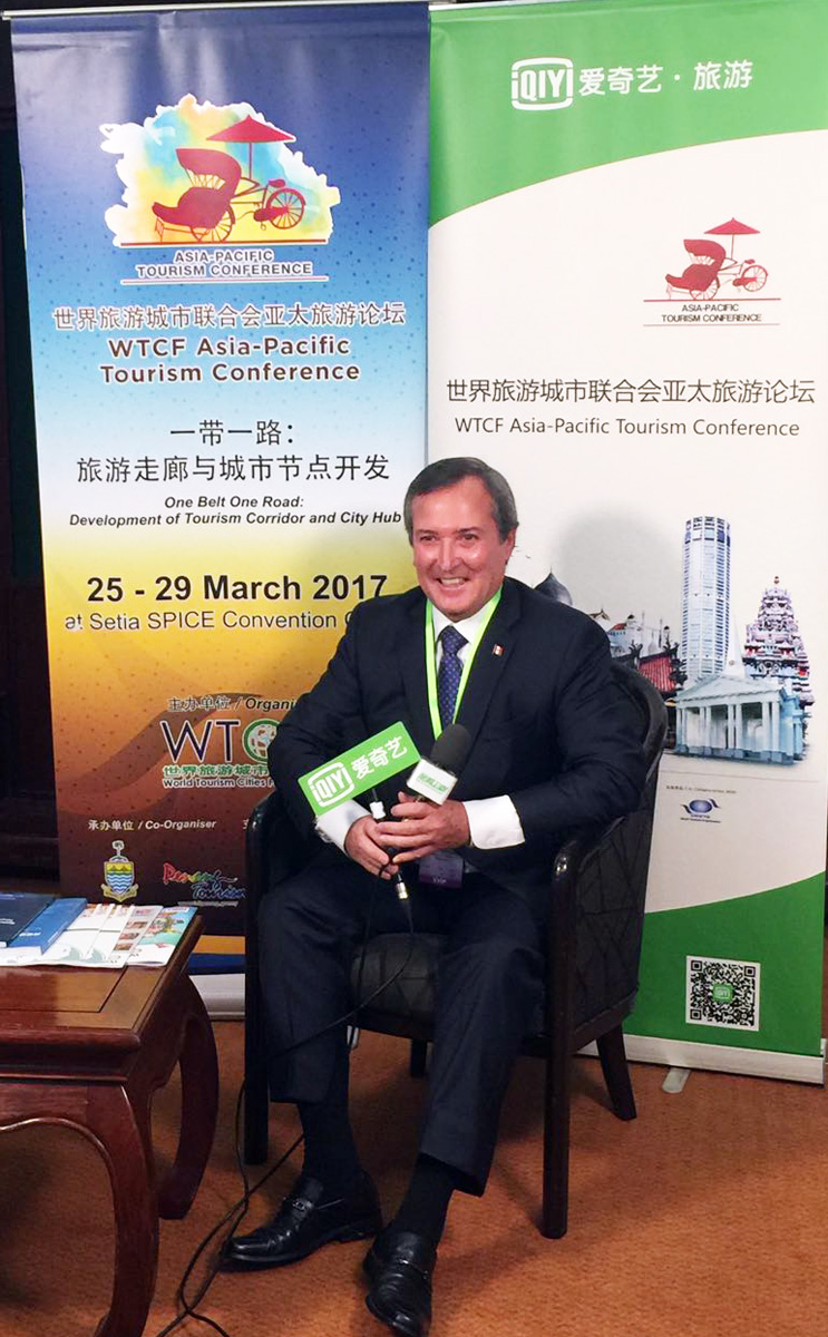 Mr. Guido Felipe Loayza Devescovi, Peruvian Ambassador to Malaysia, Interviewed by Media