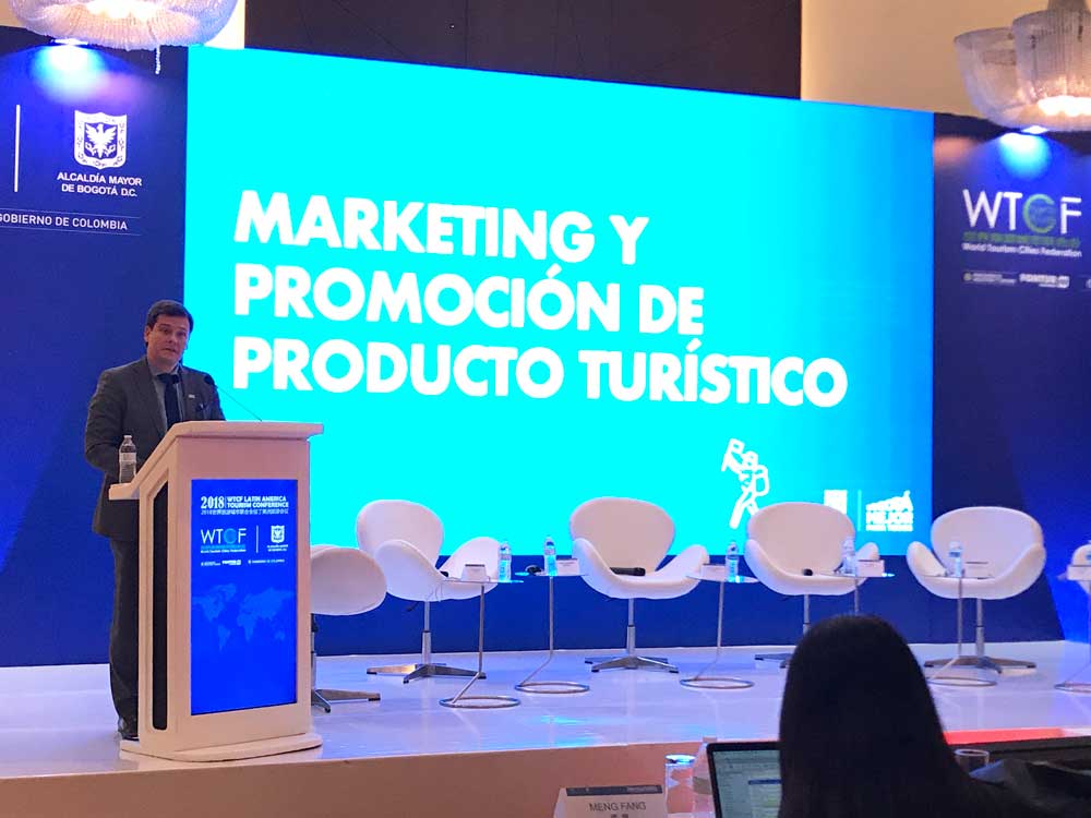 Mr. Jose Duarte Garcia, General Director of Bogota Tourism Office delivered Keynote speech at the Panel Discussion II 