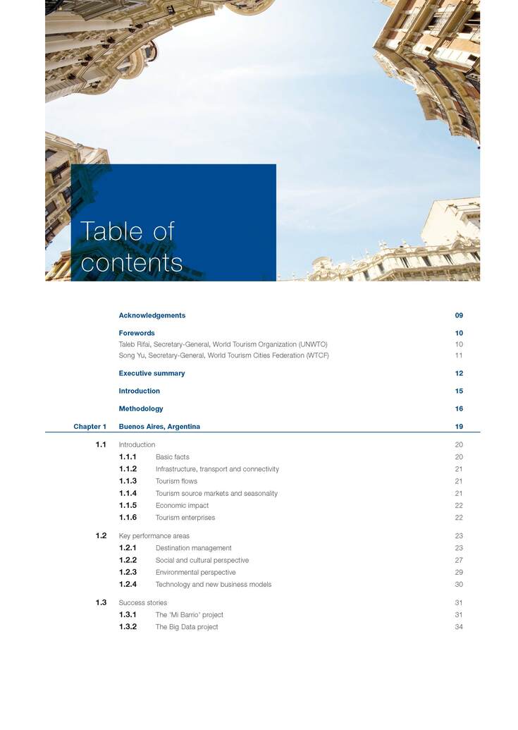 UNWTO/WTCF City Tourism Performance Research