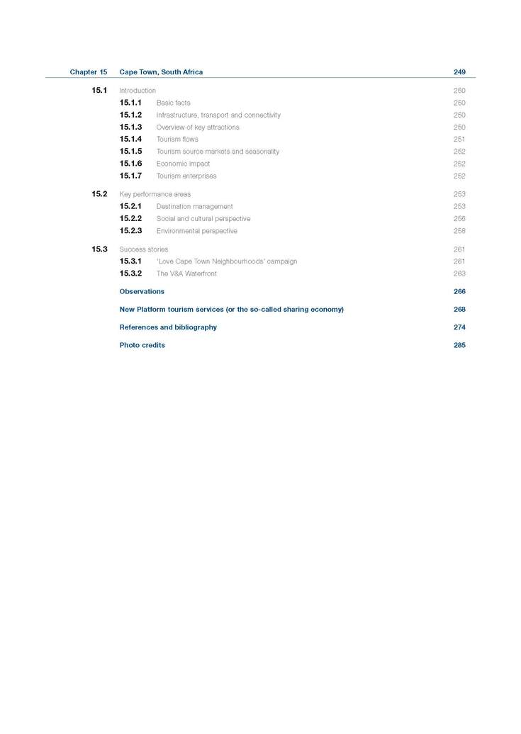 UNWTO/WTCF City Tourism Performance Research