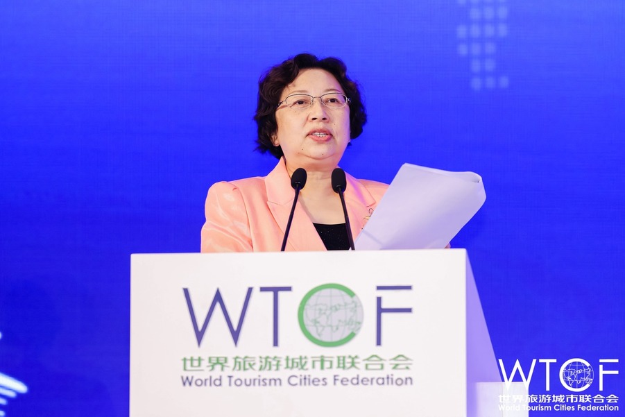 Wang Hong, Executive Vice Chairman of the WTCF Council and Vice Mayor of Beijing.